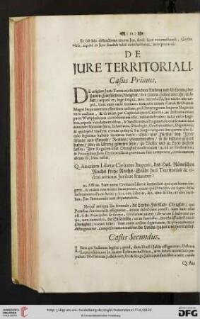 De Jure Territoriali