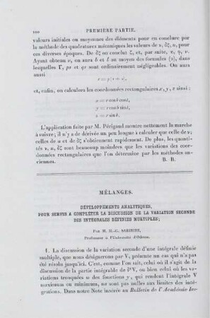 Mèlanges.