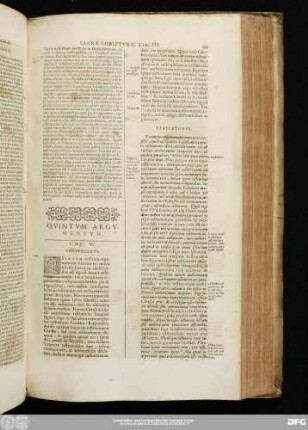 Quintum Argumentum. Cap. V.