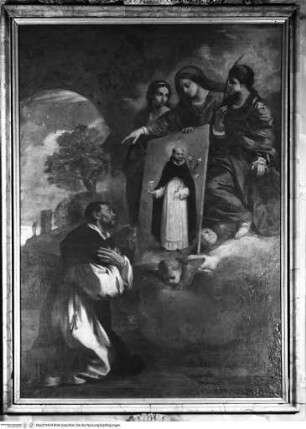 Dominikus-Kapelle, Der heilige Dominikus in Soriano, mit Maria und den heiligen Katharina von Alexandria und Maria Magdalena