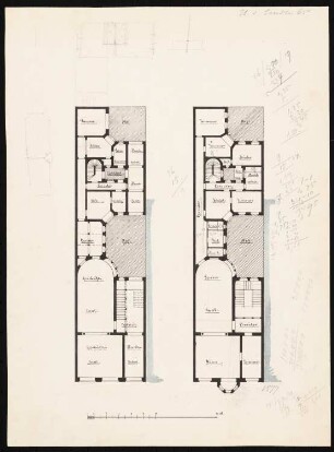 Palais Oppenfeld, Berlin-Mitte: 2 Grundrisse 1:200
