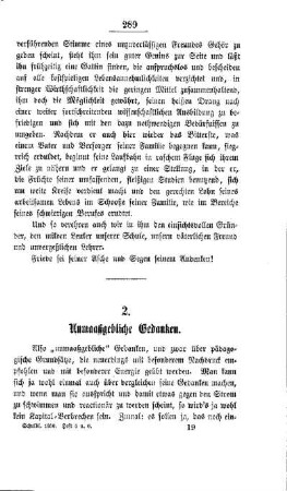 Unmaßgebliche Gedanken
