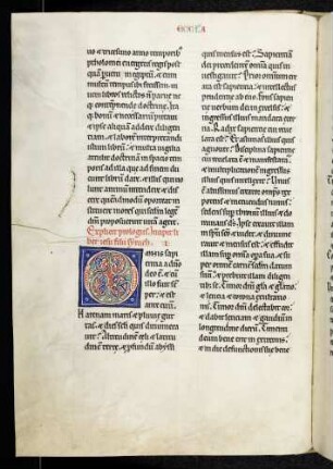 Zierinitiale: O(mnis sapientia ad domino deo)
