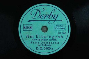 Am Elterngrab : [Ich kenn' ein einsam Plätzchen auf der Welt.] Lied / [Musik und Text: Emil] Winter-Thymian