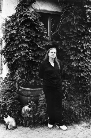 Die Schriftstellerin Eva Strittmatter, aufgenommen in Stechlin-Dollgow