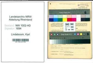 Entnazifizierung Karl Lindeboom, geb. 14.01.1900 (Geschaeftsfuehrer)