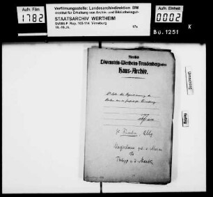 Streit zwischen der Gräfin Magdalena von Manderscheid und Graf Philipp von der Mark um den Besitz der Grafschaft Manderscheid und um die Sequestration ihrer Gefälle (meist Abschriften, franz.).