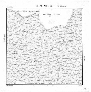 Kartenblatt NO VIII 72 Stand 1830