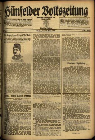 Ausgabe vom Freitag, den 18. März 1921.