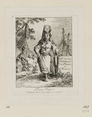 Femme Votiac, Titelblatt der Folge "Deuxième suite d'habillements des femmes de Moscovie"