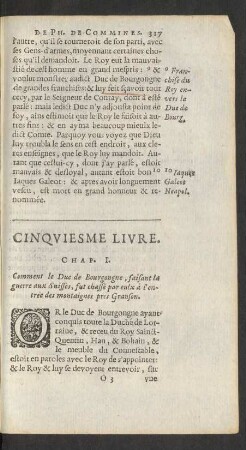 Cinquiesme Livre.