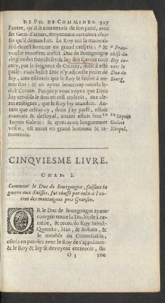 Cinquiesme Livre.