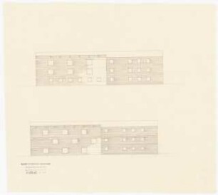 Evangelisches Diakonissenkrankenhaus Bethanien, Berlin-Kreuzberg Umbau. Schwesternhaus: Ansichten 1:200