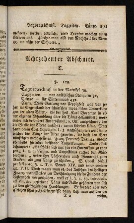 291-304, Achtzehenter Abschnitt; Neunzehenter Abschnitt; Zwanzigster Abschnitt