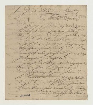 Brief von Christian Erdmann Gottlieb Prestel an Joseph Heller
