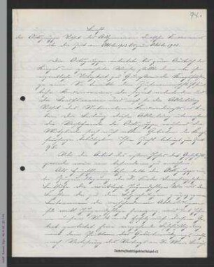 Bericht der Ortsgruppe Tilsit des ADF über die Zeit vom Oktober 1913 bis zum Oktober 1915