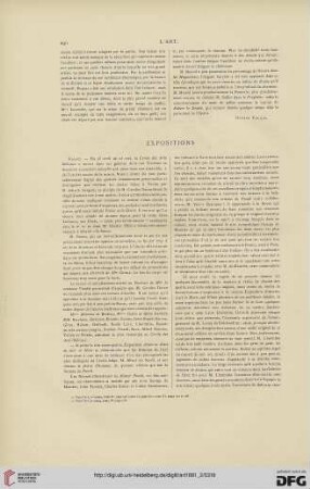 Expositions
