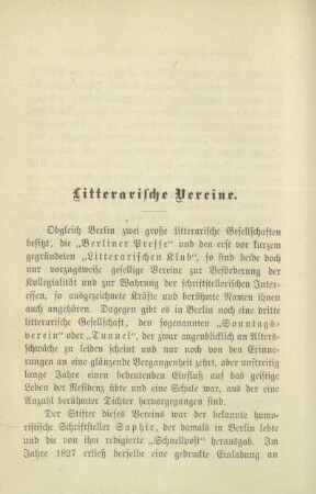 Litterarische Vereine