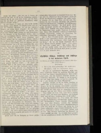 Christliche Klänge, Anklänge und Anfänge in der modernen Lyrik. Ein Beitrag zur religiösen Psychologie des modernen Menschen. Von Ernst Wagner. (Fortsetzung.) 2. Religiöse Charakterzüge des modernen Menschen, nach der modernen Lyrik.