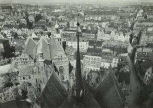 Danzig. Blick vom Turm der Katharinenkirche nach Nordosten