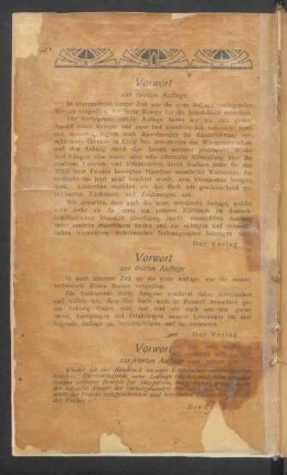 Vorwort zur zweiten Auflage, Vorwort zur dritten Auflage [und] Vorwort zur vierten Auflage