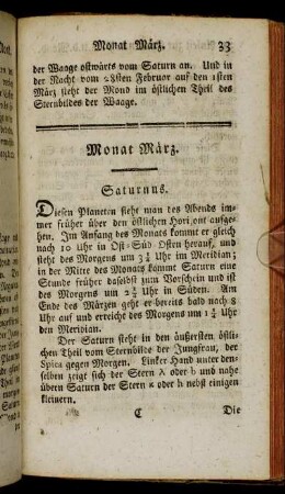 Monat März.