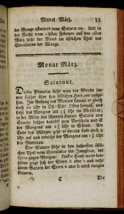 Monat März.
