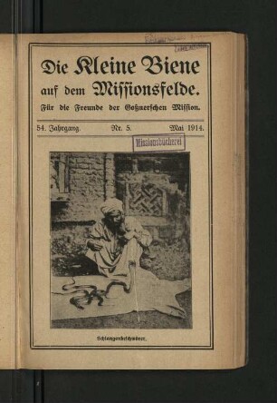 54. Jahrgang. Nr. 5. Mai 1914.