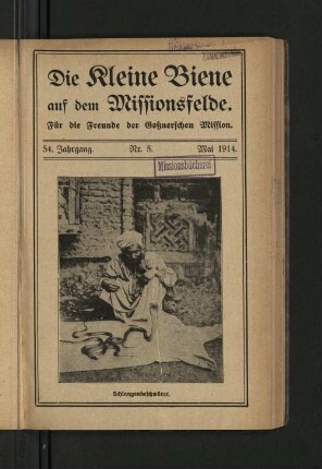 54. Jahrgang. Nr. 5. Mai 1914.