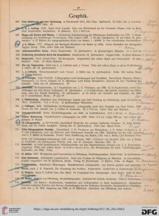 Graphik (Nr. 695-719)