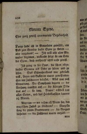 Neunte Szene. Eine ganz gewiß unerwartete Begebenheit.