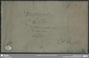 Beatus vir - Mus.1487-E-1 : V (4), strings, bc - a