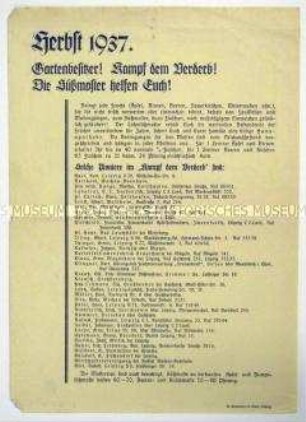 Merkblatt für die Herstellung von Most