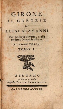 Girone Il Cortese Di Luigi Alamanni, 1