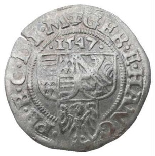Fundmünze, Spitzgroschen, 1547