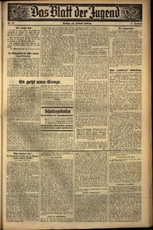 Zweite Ausgabe vom Mittwoch, den 17. Februar 1932.