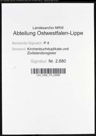 Zivilstandsregister der Munizipalität Soest (G 1814). (Gemeinde: Munizipalität Kreis Soest)