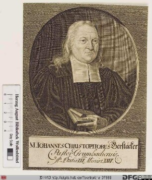Bildnis Johann Christoph Gerstäcker