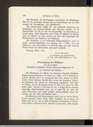 Vereinigung der Offiziere ...