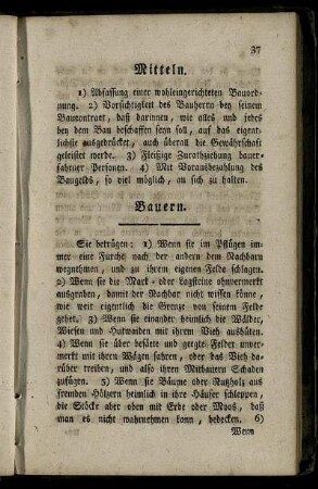 Bauern. - Büchsenmacher.
