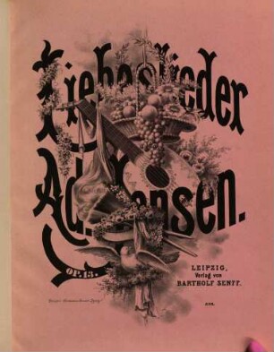 Liebeslieder : für 1 tiefere Stimme mit Begl. d. Pianoforte ; op. 13