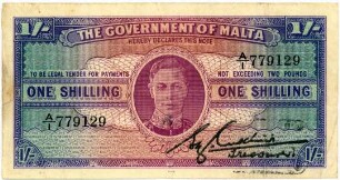 Geldschein, Shilling, 1939