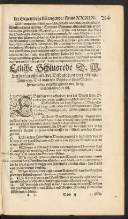 Etliche Schlusrede D. M. Lutheri in offentlicher Disputation verteidingt ...