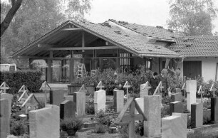 Umbau und Erweiterung der Friedhofskapelle mit Aussegnungshalle, Leichenschauhaus und Nebenräumen auf dem Friedhof Daxlanden