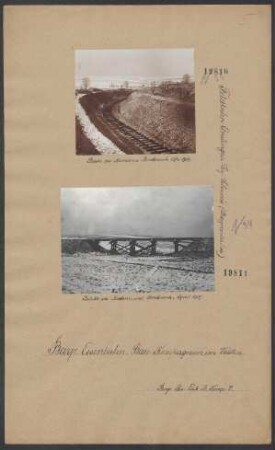 Strecke zwisehen Machern und Bordenach. (Feldbahn Anslingen-Ley-Scheuris; Bayernbahn)