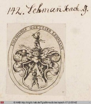 Wappen des Joachim Gottlieb Lehmann