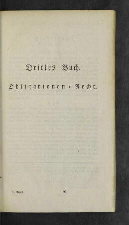 Drittes Buch. Obligationen-Recht.