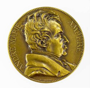 Medaille auf den Mathematiker und Physiker André Marie Ampère