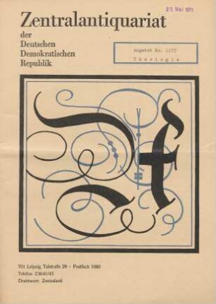 Nr. 1177: Theologie