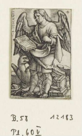 S. Iohanis, Blatt 4 der Folge "Vier Evangelisten"